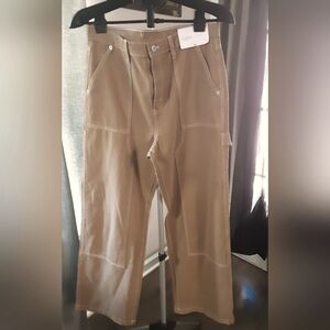 NWT WOMEN'S ARIZONA HIGH RISE TAN CARPENTER JEANS SIZE 11